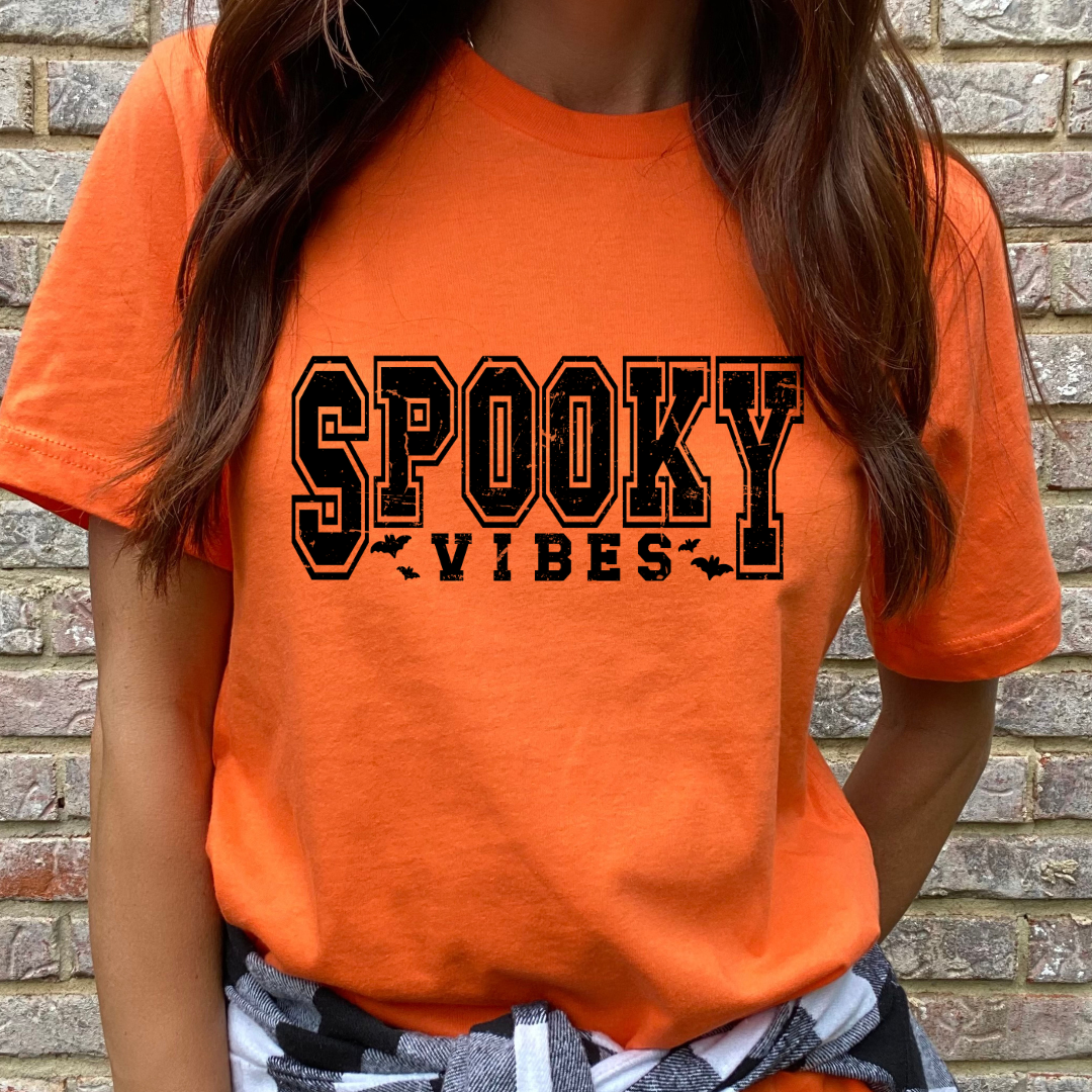 Spooky Vibes Distressed Tee