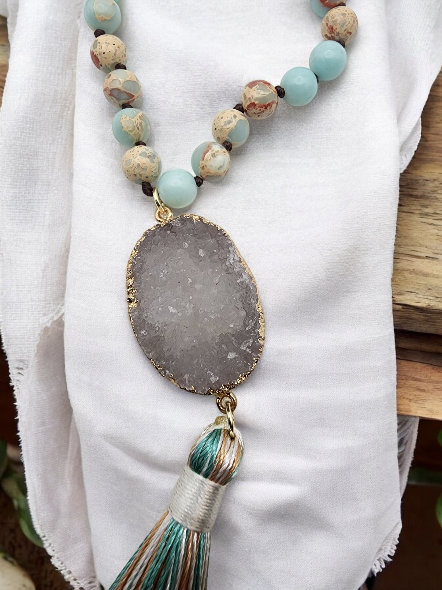 Grey Druzy
