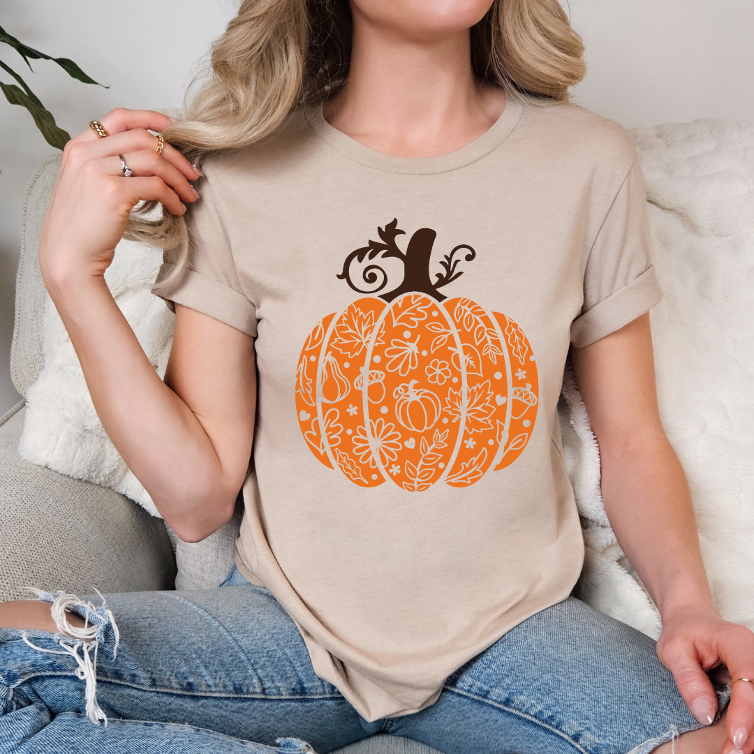 Fall Cutout Pumpkin Tee