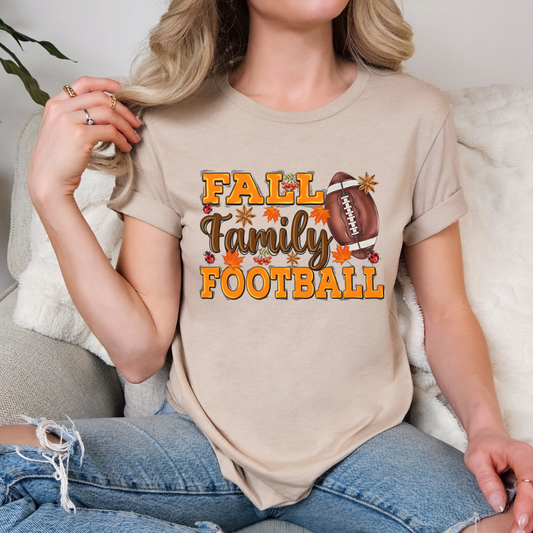 Fall. Family. Football Tee