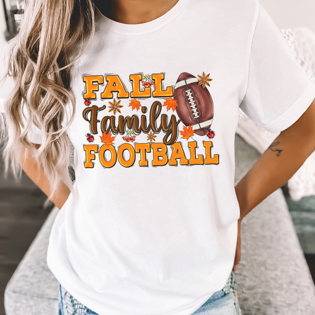 Fall. Family. Football Tee