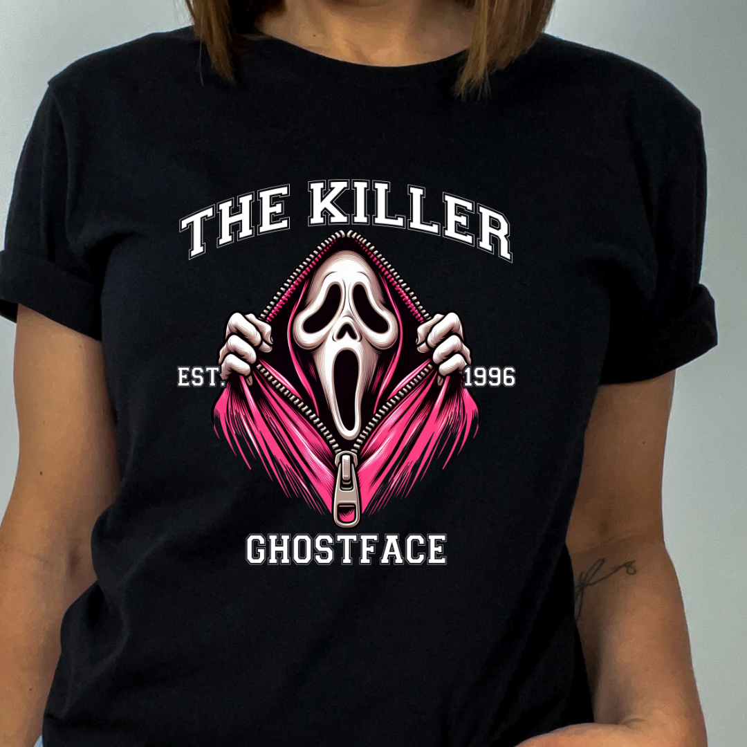 Horror Movie Character Tee Black