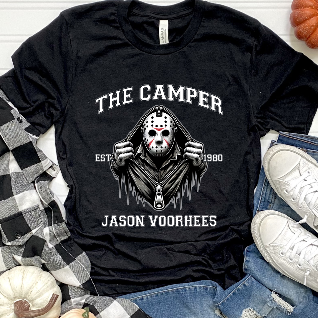 Horror Movie Character Tee Black