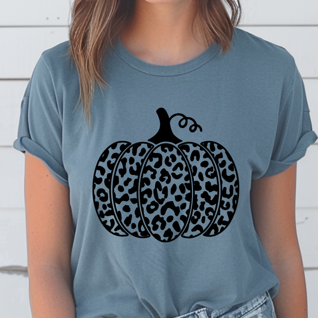 Single Leopard Pumpkin Tee