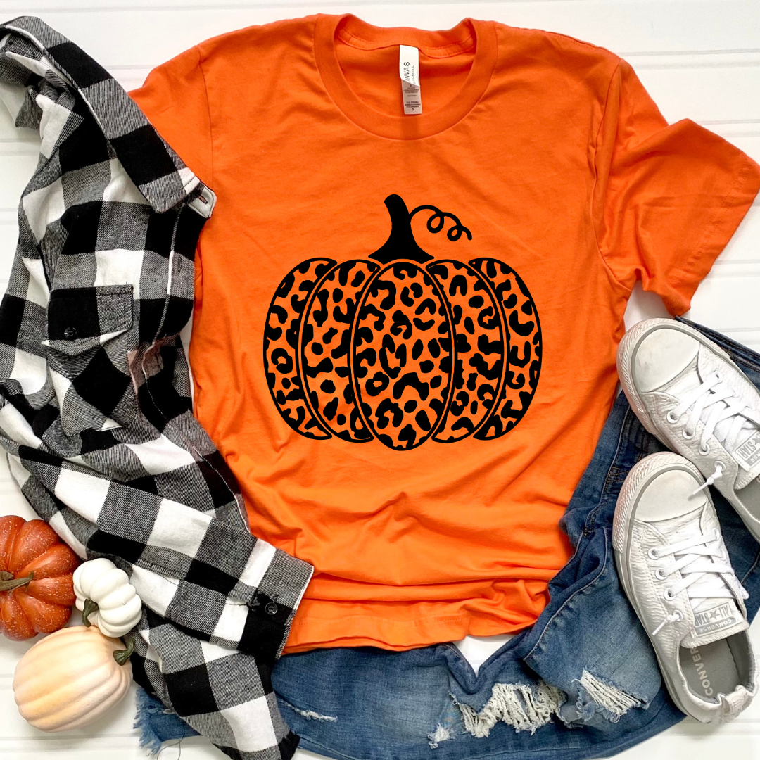 Single Leopard Pumpkin Tee