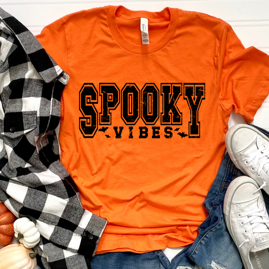 Spooky Vibes Distressed Tee