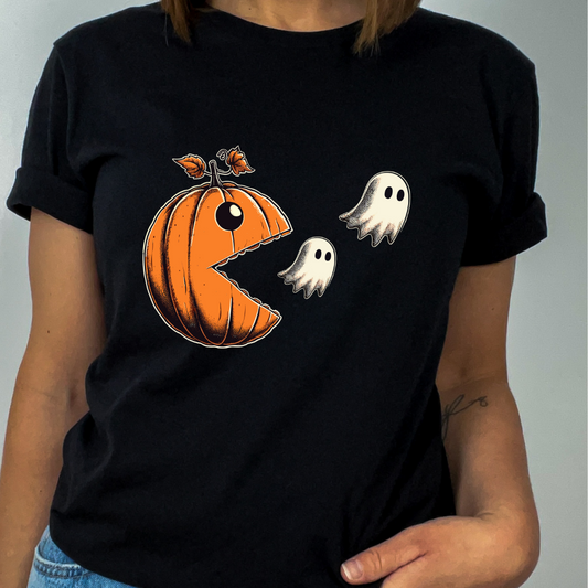 Pac Man Pumpkin Tee