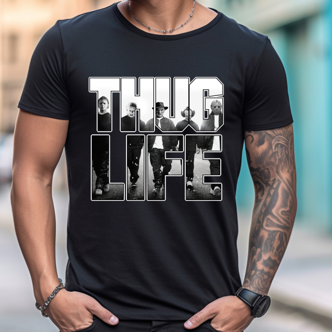 Thug Life Horror Film Tee