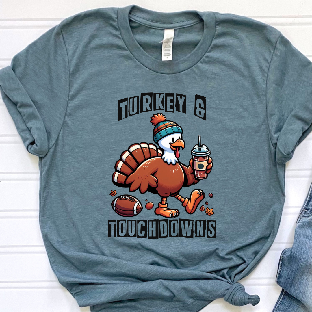 Turkey and Touchdowns Tee