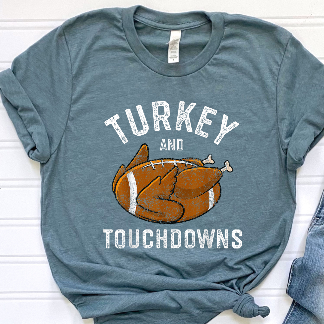 Turkey and Touchdowns Tee