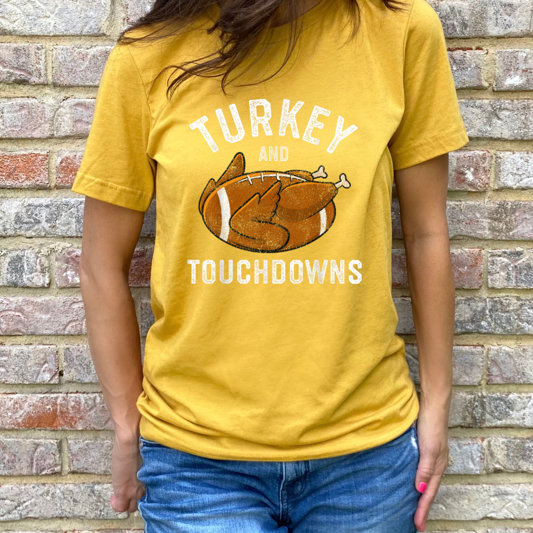 Turkey and Touchdowns Tee