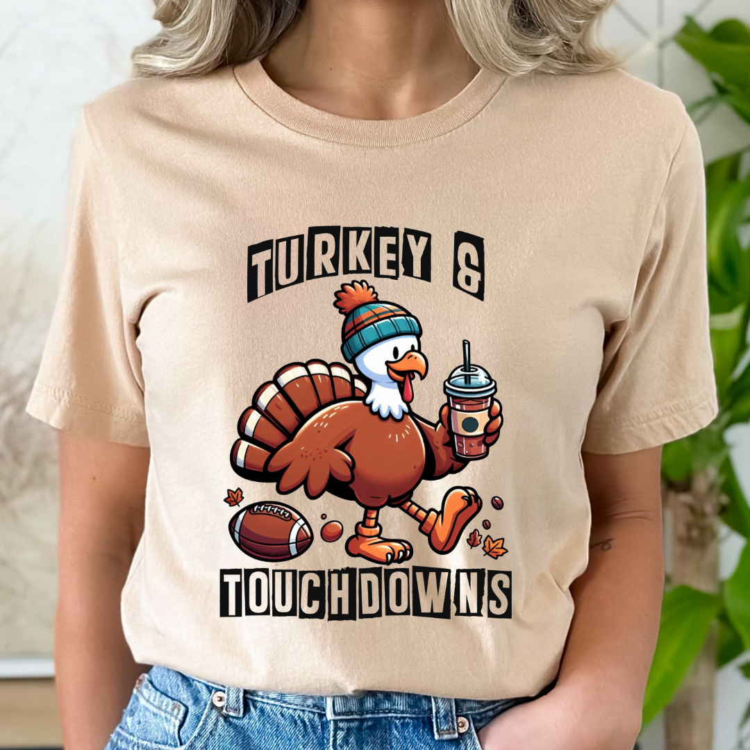 Turkey and Touchdowns Tee