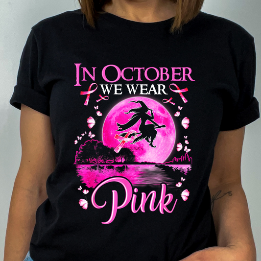 In October we Wear Pink Witch Tee